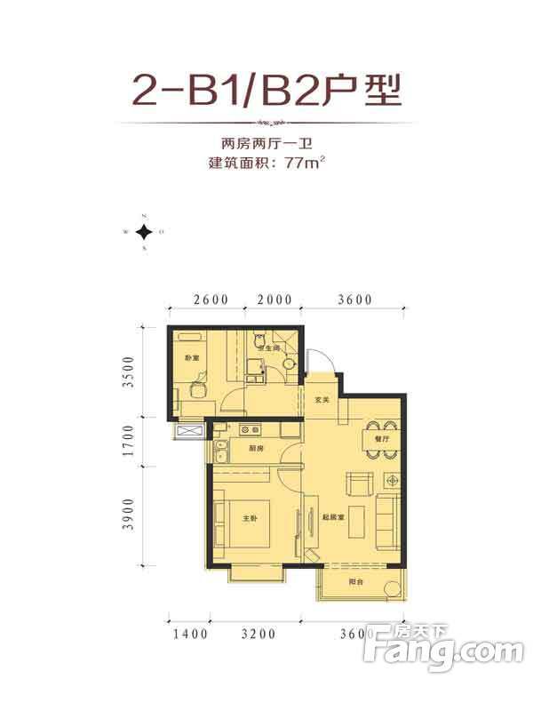 包頭裝修方案包頭藍澤·大金城77㎡