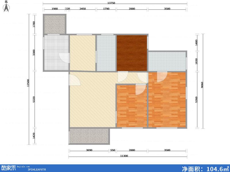 包頭裝修方案包頭中建·御瀾世家105㎡