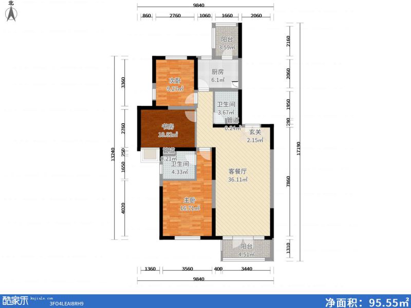 包頭裝修方案包頭中建·御瀾世家119㎡